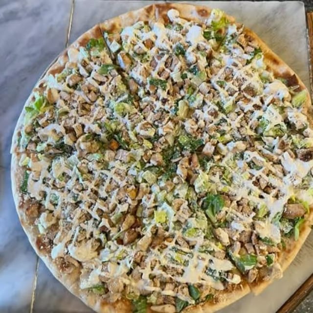 Grilled Chicken Caesar Salad Pie.