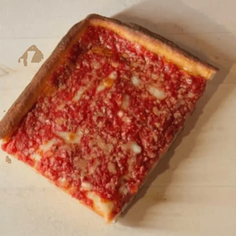 Upside Down Sicilian Slice.