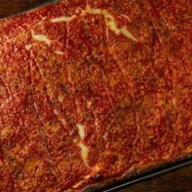 Rosa's Upside Down Sicilian Pizza Pie.