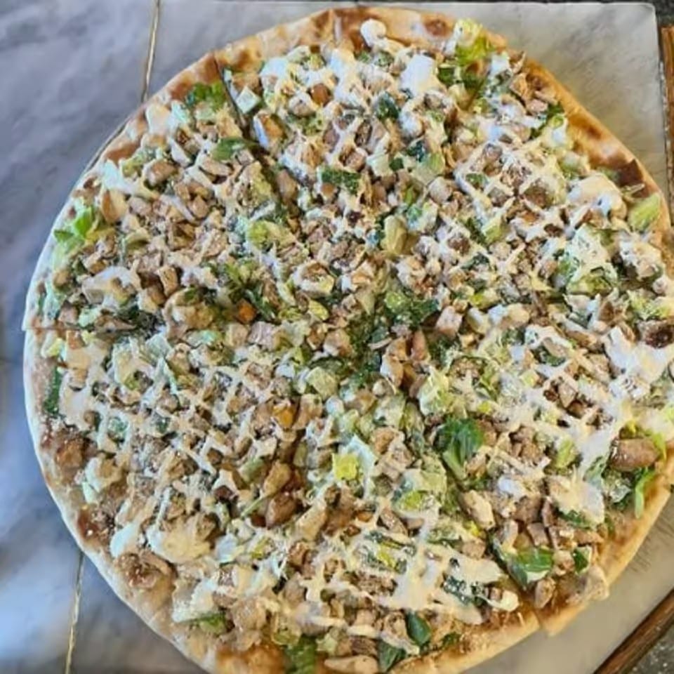 Grilled Chicken Caesar Pie.