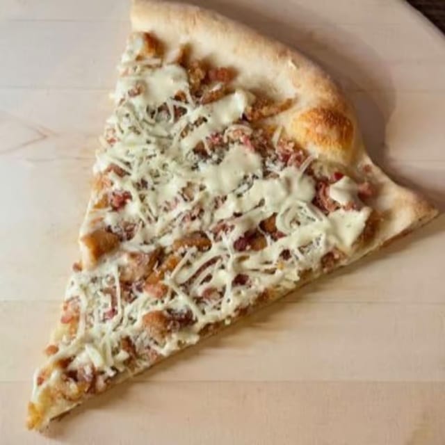 Chicken Bacon Ranch Pizza Slice.